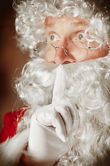 Image showing Portrait of Man in Santa Claus Costume