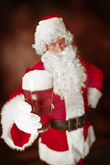 Image showing Portrait of Man in Santa Claus Costume