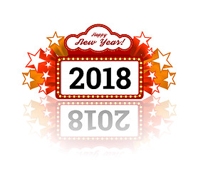 Image showing New Year marquee 2018