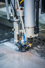 Image showing CNC water jet cutting machine