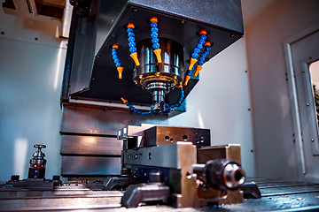 Image showing Metalworking CNC milling machine.