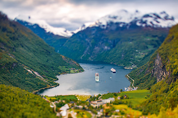 Image showing Geiranger fjord, Norway.