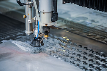 Image showing CNC water jet cutting machine