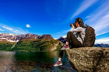 Image showing Nature photographer Norway Lofoten archipelago.