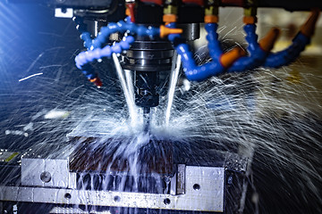 Image showing Metalworking CNC milling machine.