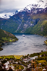 Image showing Geiranger fjord, Norway.