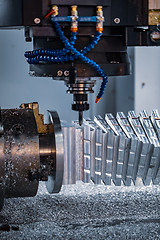 Image showing Metalworking CNC milling machine.