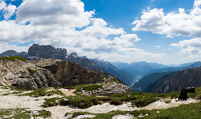 Image showing National Nature Park Tre Cime In the Dolomites Alps. Beautiful n