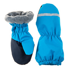 Image showing Children\'s autumn-winter mittens