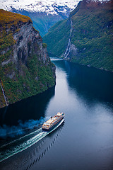 Image showing Geiranger fjord, Norway.