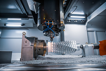 Image showing Metalworking CNC milling machine.