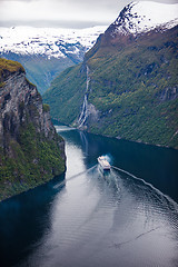 Image showing Geiranger fjord, Norway.