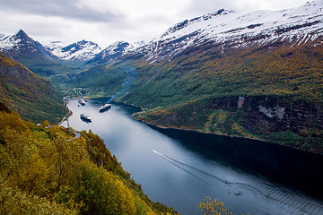 Image showing Geiranger fjord, Norway.