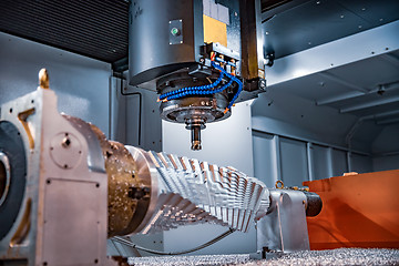 Image showing Metalworking CNC milling machine.