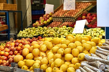 Image showing Fruits and Vegetables at the market