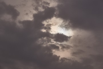 Image showing Stormy clouds in the sky