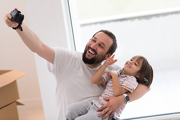 Image showing selfie father and son