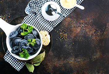 Image showing black dumplings