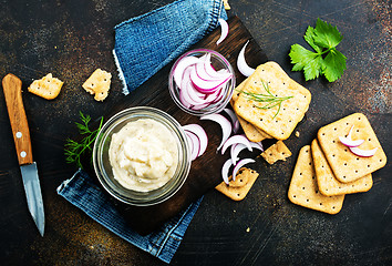 Image showing lard with garlic