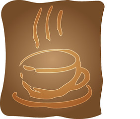 Image showing Cup of coffee illustration