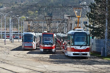 Image showing Trams out of service