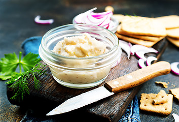 Image showing lard with garlic