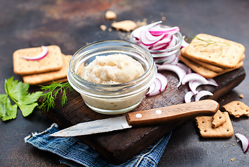 Image showing lard with garlic