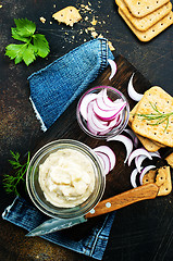 Image showing lard with garlic