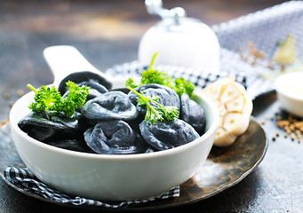 Image showing black dumplings