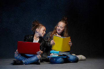 Image showing Group of Children Studio Concept