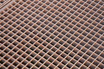 Image showing Rusty Metal Grid