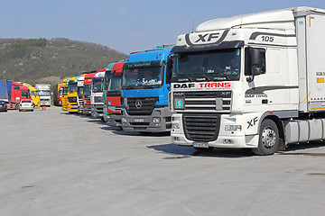 Image showing Trucks Logistics