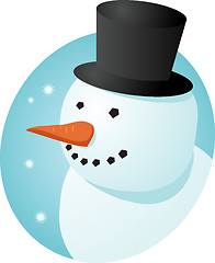 Image showing Smiling snowman