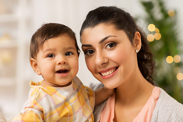 Image showing portrait of happy mother with baby daughter