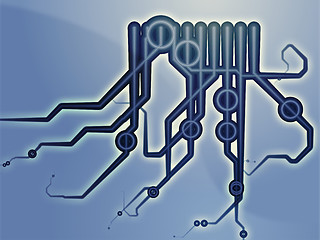 Image showing Technical schematic diagram