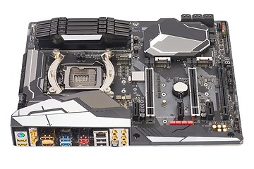 Image showing Computer Motherboard Back Side