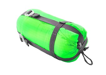 Image showing Sleeping bag packed