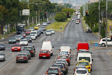 Image showing Traffic on a city road