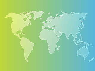 Image showing Map of the world illustration