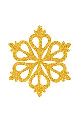 Image showing Christmas snowflake on white