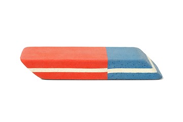 Image showing Rubber eraser on white