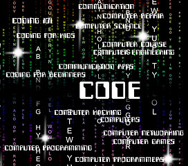 Image showing Code Word Indicates Program Programs And Software