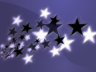 Image showing Flying stars