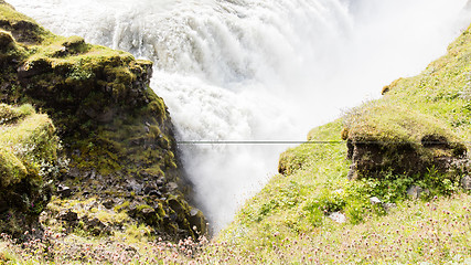 Image showing Gullfoss waterfall - Iceland - Detail