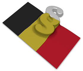 Image showing paragraph symbol and belgian flag