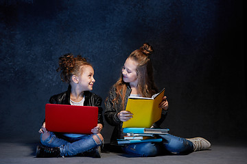 Image showing Group of Children Studio Concept