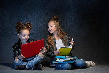 Image showing Group of Children Studio Concept