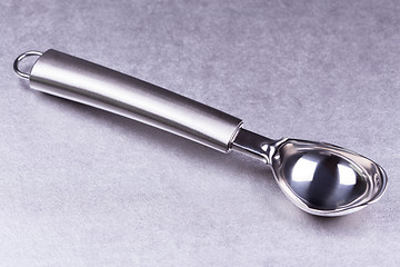 Image showing Steel ice cream scooper