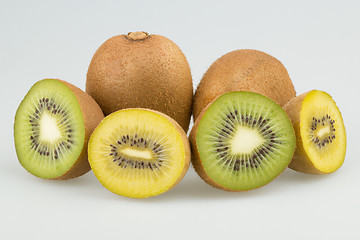 Image showing Green and yellow kiwi