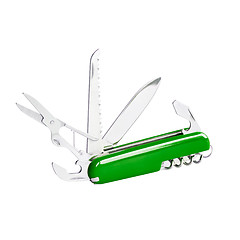 Image showing Green swiss knife